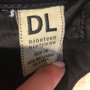 DL1961 black trouser pants, size 26